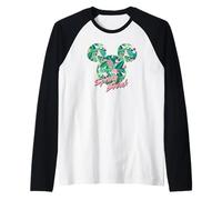 Disney Minnie Mouse Icon Tropical Pink Spring Break Maglia con Maniche Raglan