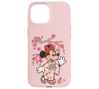 Disney Minnie Mouse in Kimono Cherry Blossoms Spring Sakura Custodia per iPhone 15