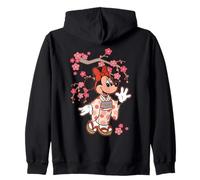 Disney Minnie Mouse in Kimono Cherry Blossoms Spring Sakura Felpa con Cappuccio