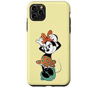 Disney Minnie Mouse in Orange & Green Color Trend Bow Pose Custodia per iPhone 11 Pro Max