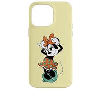 Disney Minnie Mouse in Orange & Green Color Trend Bow Pose Custodia per iPhone 14 Pro Max