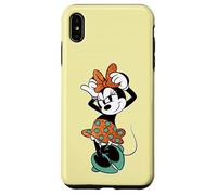 Disney Minnie Mouse in Orange & Green Color Trend Bow Pose Custodia per iPhone XS Max