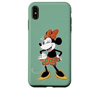 Disney Minnie Mouse in Orange & Green Color Trend Wink Pose Custodia per iPhone XS Max