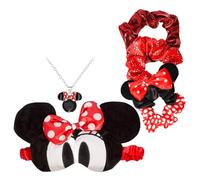 Disney Minnie Mouse Mascherina per dormire, set di elastici per capelli, collana e orecchini VS700658L.PH