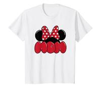 Disney Minnie Mouse Mother's Day Ears for Mom Maglietta, Bambini, Bianco, 8 anni