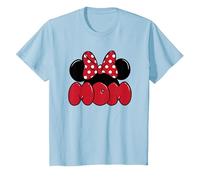 Disney Minnie Mouse Mother's Day Ears for Mom Maglietta, Bambini, Celeste, 6 anni