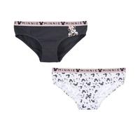 Disney Minnie Mouse Mutandine da Donna, Confezione da 2 in Morbido Cotone Elasticizzato Mutandine Classiche, Biancheria Intima per Donna | Taglia S
