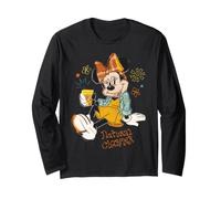 Disney Minnie Mouse Natural Charmer Fall Patchwork Style Maglia a Manica