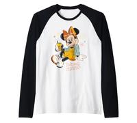 Disney Minnie Mouse Natural Charmer Fall Patchwork Style Maglia con Maniche Raglan