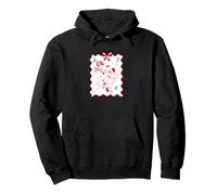 Disney Minnie Mouse Oh My Pjs Cozy Christmas Holiday Stamp Felpa con Cappuccio