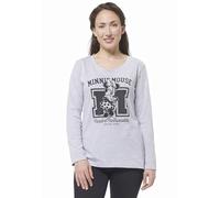 Disney Minnie Mouse Pigiama da donna - Pigiama a maniche lunghe con pantaloni grigio/nero