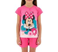 Disney Minnie Mouse Pigiami per Ragazze, T-Shirt e Pantaloncini Design Minnie Set 2 Pezzi, Regalo per Bambina, Taglia 3 Anni, Fuchsia
