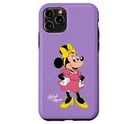 Disney Minnie Mouse Retro Character Cute Pose Trip Matching Custodia per iPhone 11 Pro