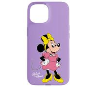 Disney Minnie Mouse Retro Character Cute Pose Trip Matching Custodia per iPhone 15