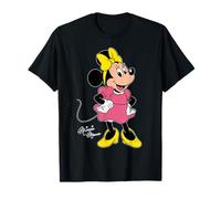 Disney Minnie Mouse Retro Character Cute Pose Trip Matching Maglietta