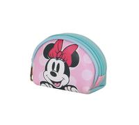 Disney Minnie Mouse Ribbon-Portamonete Ovale Casual, Rosa, 12 x 9 cm