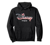 Disney Minnie Mouse Script Logo Family Trip Vacation Felpa con Cappuccio