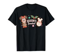 Disney Minnie Mouse Season's Sweetest Gingerbread Christmas Maglietta