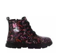 Disney Minnie Mouse Stivaletto Bambina Nero Invernale con Cerniera Anfibio Cuori