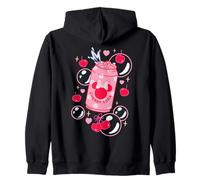 Disney Minnie Mouse Sweet Treats Pink Cherry Soda Coquette Felpa con Cappuccio
