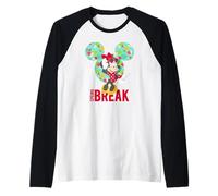 Disney Minnie Mouse Tropical Vibes Spring Break Maglia con Maniche Raglan