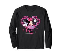 Disney Minnie Mouse Valentine's Day Cupid Pixel Heart Maglia a Manica