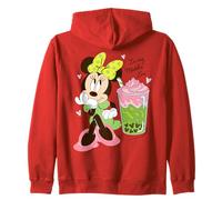 Disney Minnie Mouse Valentine's Day Cute "In My Matcha Era" Felpa con Cappuccio
