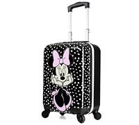 Disney Minnie Mouse Valigia Rigida 49 Centimetri 30 Litri con 4 Ruote - Regalo per Bambini (S (L49cm x W33cm - 30L), Nero)