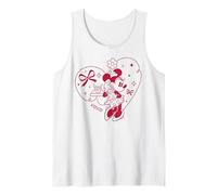 Disney Minnie Mouse XOXO Heart Coquette Valentine's Day Canotta