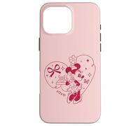 Disney Minnie Mouse XOXO Heart Coquette Valentine's Day Custodia per iPhone 16 Pro Max