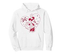 Disney Minnie Mouse XOXO Heart Coquette Valentine's Day Felpa con Cappuccio