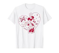 Disney Minnie Mouse XOXO Heart Coquette Valentine's Day Maglietta