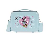 Disney Minnie My happy place Borsa da toilette adattabile blu 29x21x15 cm ABS rigido 9,14 l 0,6 kg