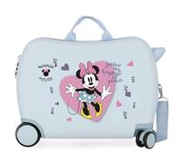 Disney Minnie Il mio posto felice Valigia per bambini blu 50x39x20 cm ABS rigido Chiusura a combinazione laterale 34L 1,8 kg 4 ruote Bagaglio a mano