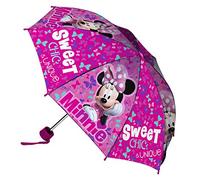 Disney Minnie Ombrello Pieghevole, Bambina, Multicolore