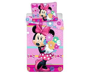 Disney Minnie - Parure da letto 1 posto, 100% cotone