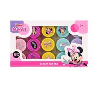 Disney Minnie, set di timbri per bambini, 15 pezzi, con 15 timbri, set di timbri a partire dai 3 anni, prodotto con licenza Junior