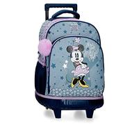 Disney Minnie Style Zaino Compatto 2 Ruote Blu 32x43x21 cm Poliestere 28,9L