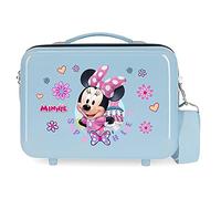Disney Minnie Super Helpers - Beauty case adattabile con tracolla blu 29 x 21 x 15 cm rigido ABS 9,14 L