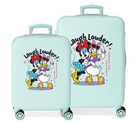 Disney Minnie Teen Set di valigie blu 55/65 cm Rigida ABS chiusura a combinazione laterale 91 l 6 kg 4 ruote doppie