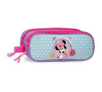 Disney Minnie Today is my day Astuccio doppio viola 23x9x7 cm in poliestere