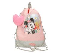 Disney Minnie Wild Nature zaini per bambini, varie dimensioni, zaino da passeggio, realizzato in poliestere, include pompon decorativo., Verde, Zaino spuntino