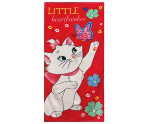 Disney Minou Rosso Aristogatti Asciugamano in Cotone Telo Mare 70x140cm Bambini