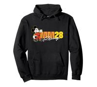Disney MM28 Racing Mickey Mouse Race Car Driver Logo Felpa con Cappuccio