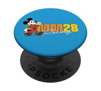 Disney MM28 Racing Mickey Mouse Race Car Driver Logo PopSockets PopGrip Adesivo