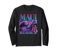 Disney Moana Maui You're Welcome Distressed Portrait Maglia a Manica