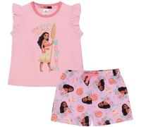 Disney Moana/Oceania - Vaiana - Pigiama da Bambino Senza Maniche con Balze - 100% Cotone
