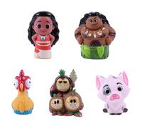 Disney Moana - Secchio a siringa per neonati e bambini, 5 pezzi, con secchio organizer per riporre giocattoli d'acqua