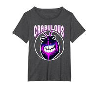 Disney Moana Tamatoa Crabulous Neon Face Circle Portrait Maglietta, Donna plus-size, Grigio Scuro, 1X