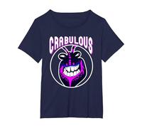 Disney Moana Tamatoa Crabulous Neon Face Circle Portrait Maglietta, Donna plus-size, Navy, 1X